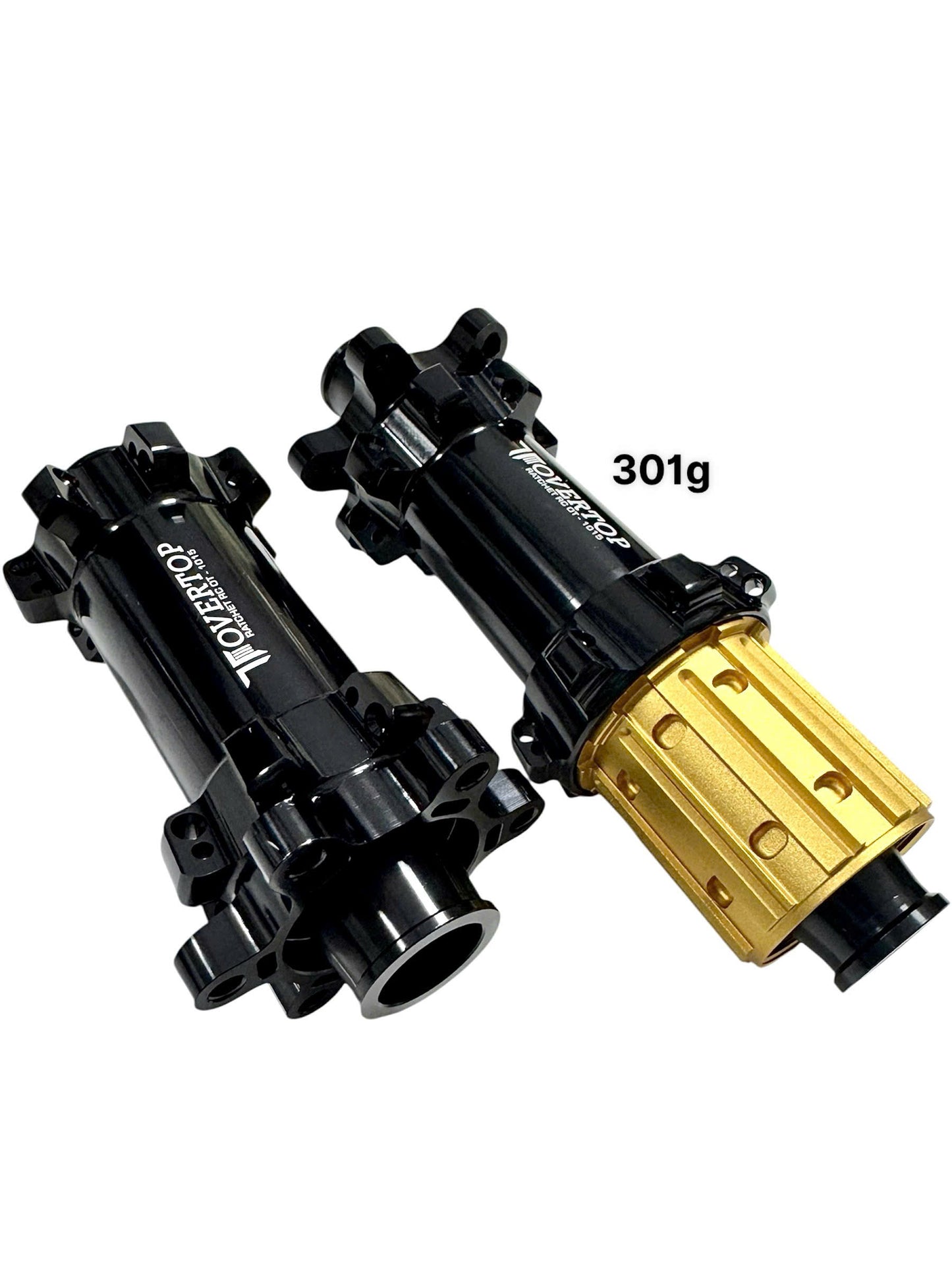 Overtop Bicycle Hub 28/28H, 12x100mm- 12x142mm, 6 Bolt (Glossy black)