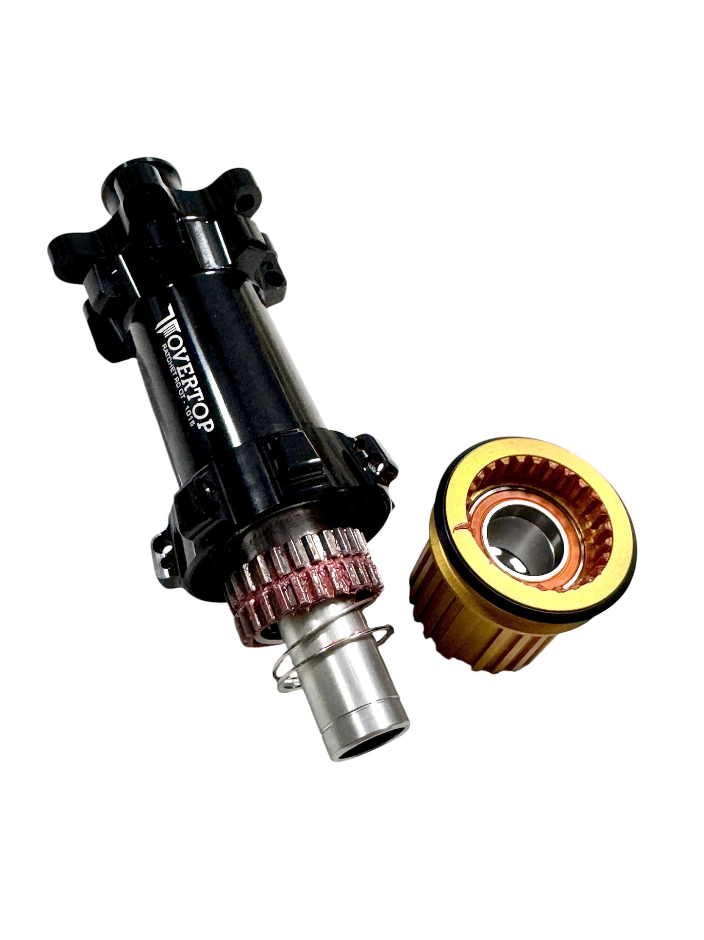 Overtop Bicycle Hub 28/28H, 12x100mm- 12x142mm, 6 Bolt (Glossy black)