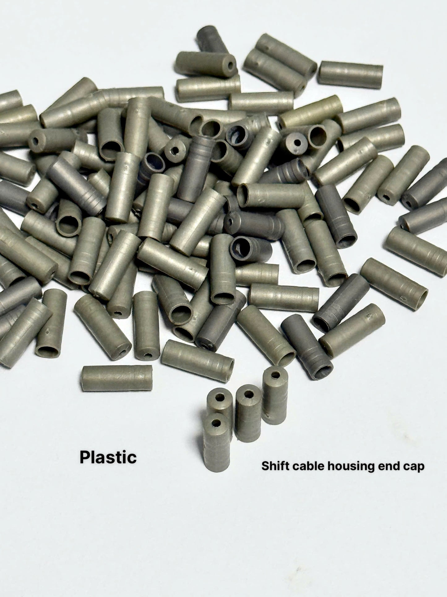 Plastic 5mm Brake and 4mm Shift Cable End Caps for Bicycles