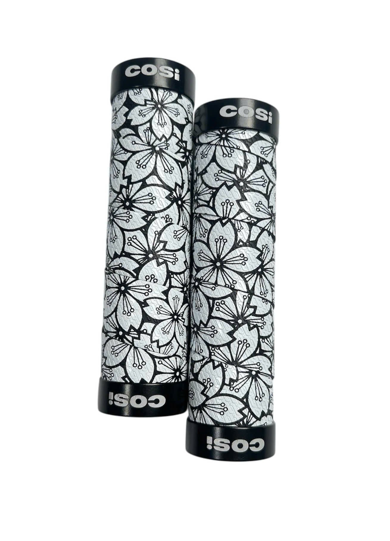Cosi - black rubber handle with flowers