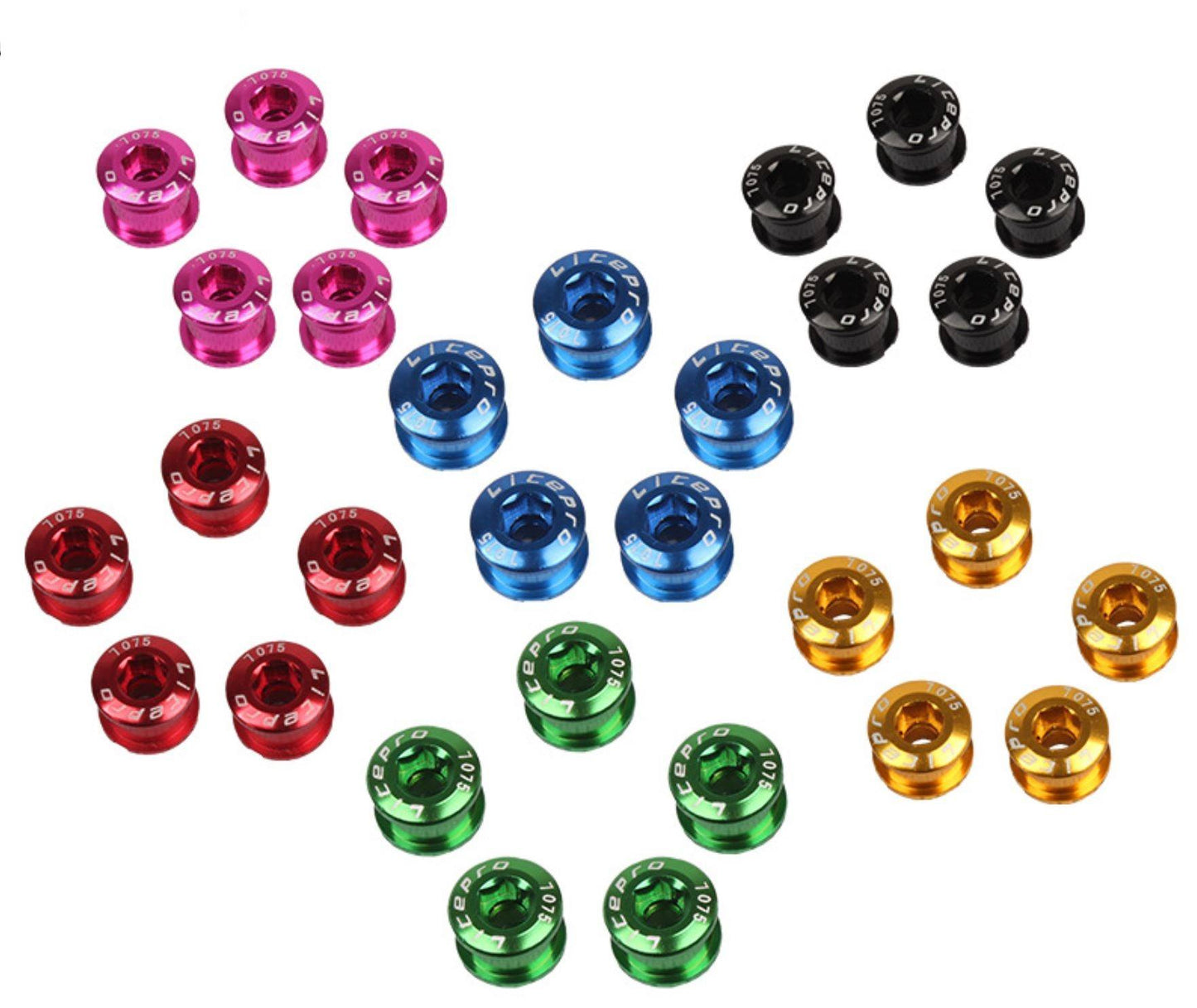 Litepro aluminum sprocket and chain set