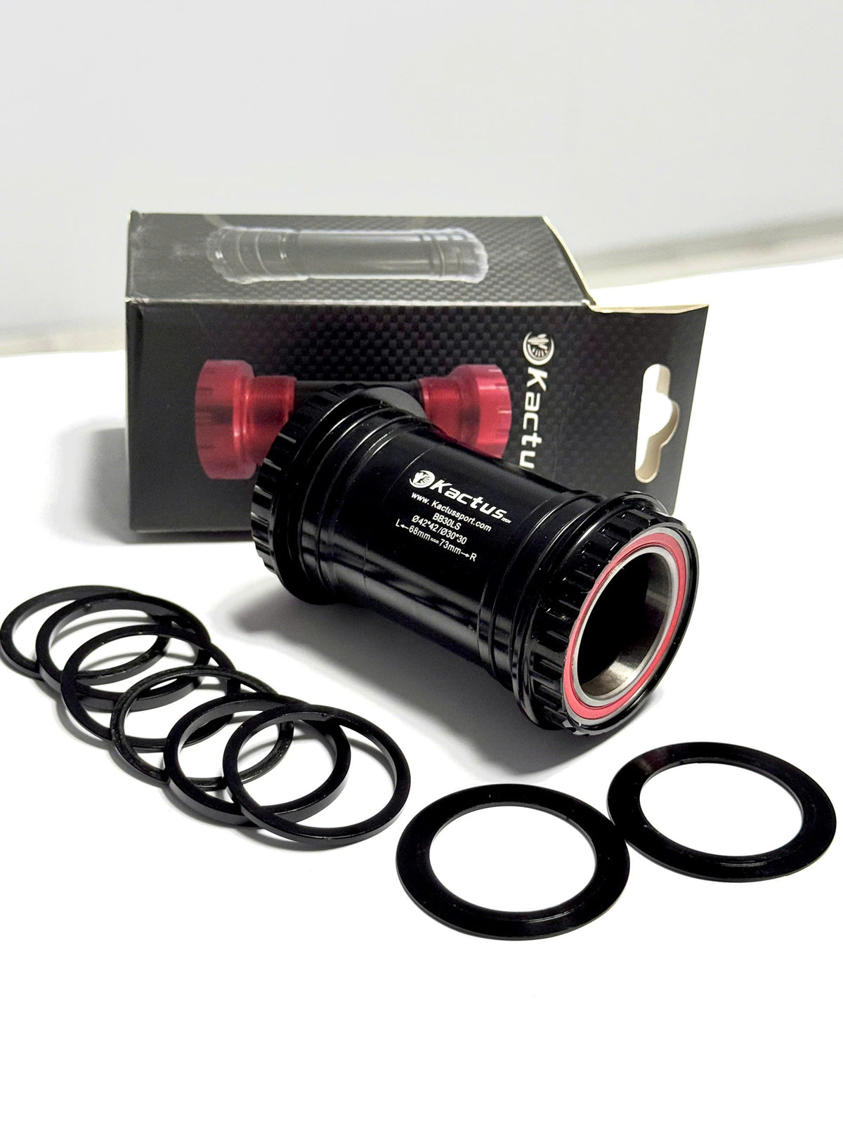Kactus Ceramic Bottom Bracket (BB30-24LS / BB30-LS) – 42mm Shell, for 24mm & 30mm Spindles