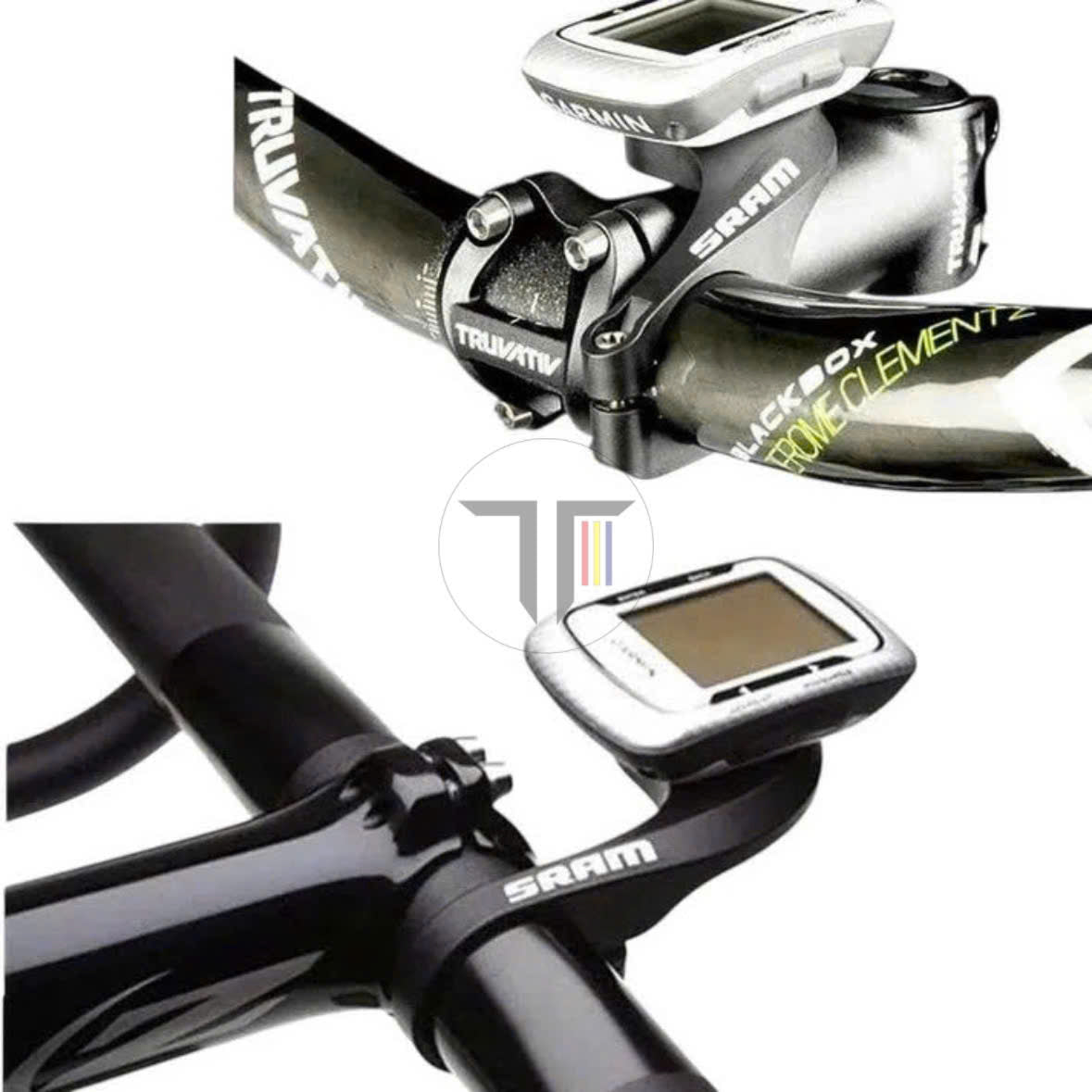 Sram plastic watch bowl + phone sticker (sram clock mounted on 31.8mm handlebar)