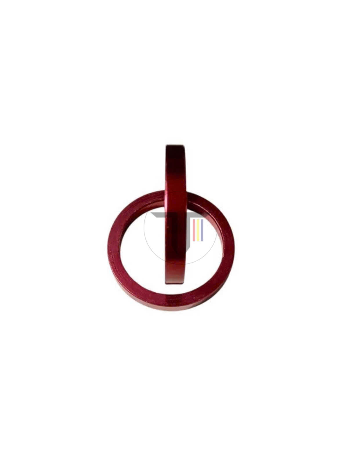 Bicycle fork neck gasket - smooth aluminum