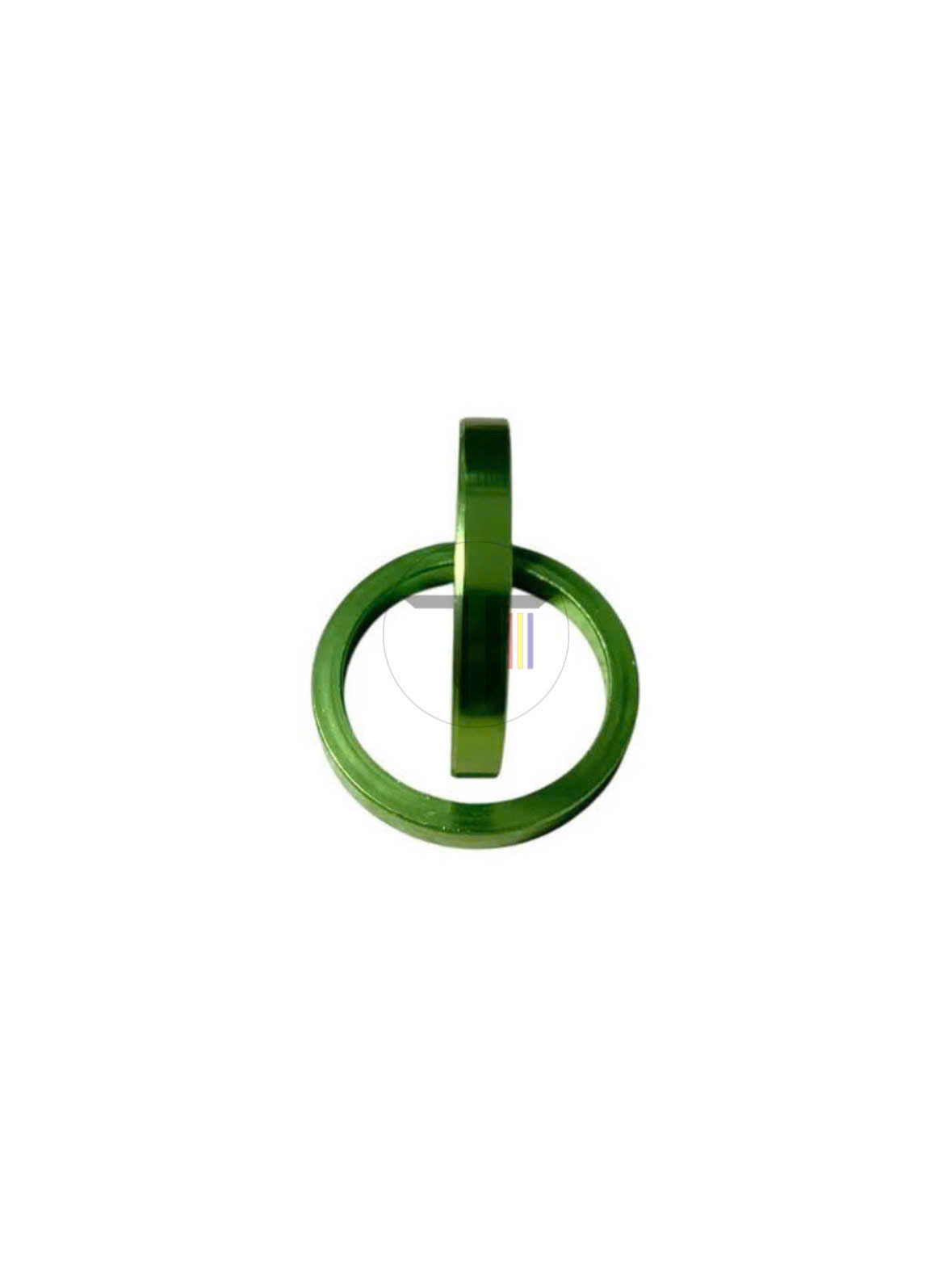 Bicycle fork neck gasket - smooth aluminum