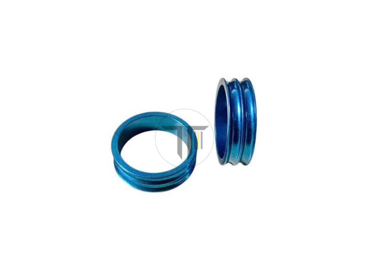 Bicycle fork neck spacer - round cnc aluminum