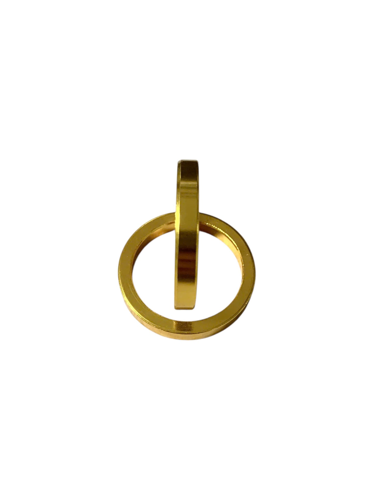 Bicycle fork neck gasket - smooth aluminum