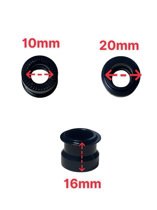 VITTORIA Endcaps for VASR Anodized Blk with o-ring