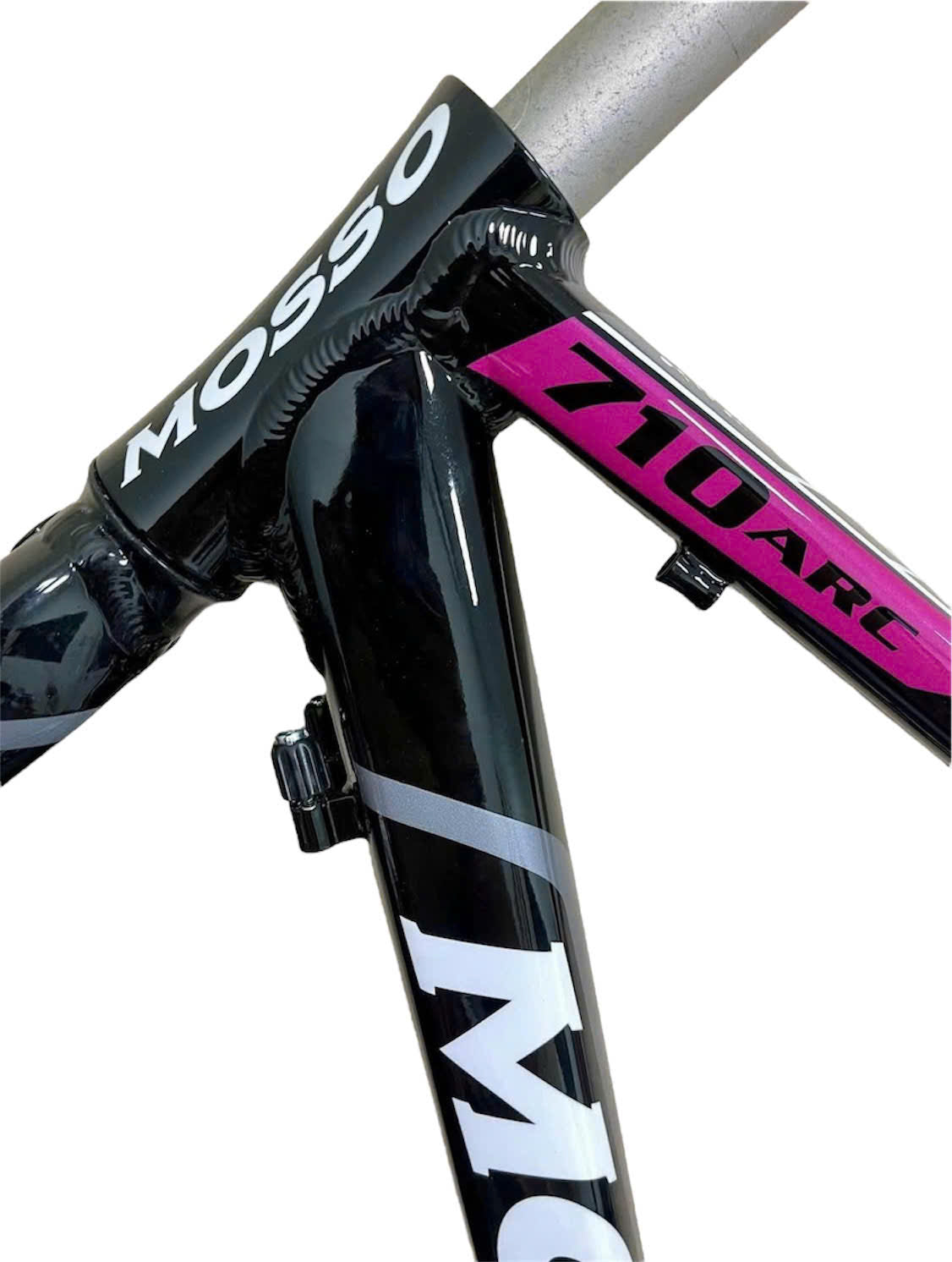MOSSO frame + aluminum fork Black Pink