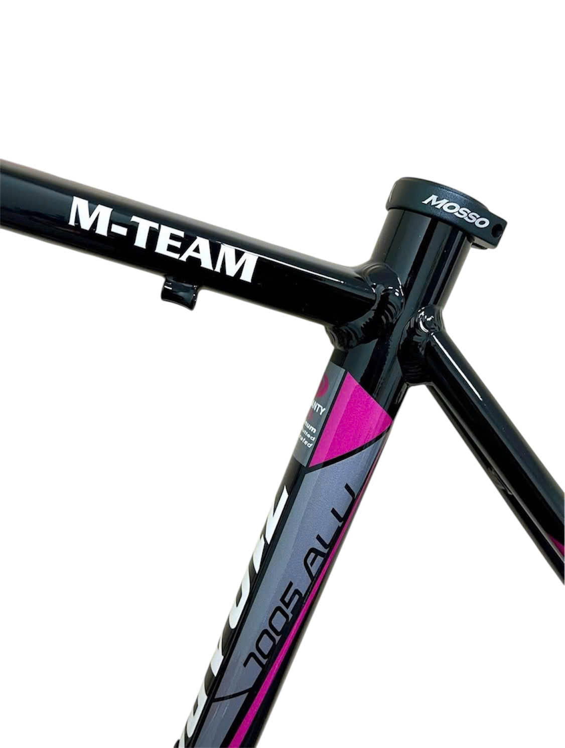 MOSSO frame + aluminum fork Black Pink