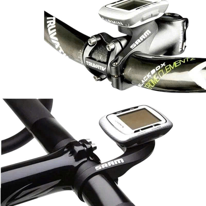 Bol de montre en plastique Sram + autocollant de téléphone (horloge Sram montée sur guidon de 31,8 mm)