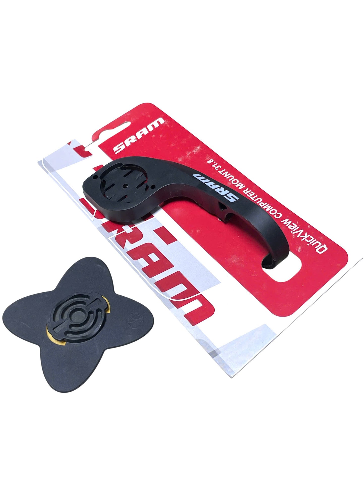 Bol de montre en plastique Sram + autocollant de téléphone (horloge Sram montée sur guidon de 31,8 mm)