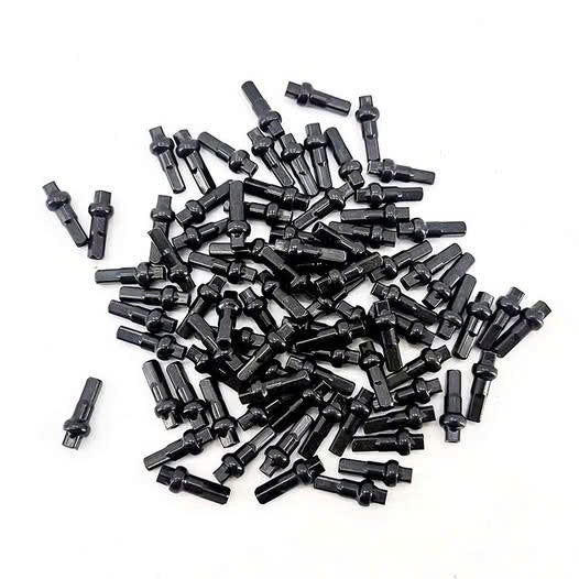 16mm black brass spokes