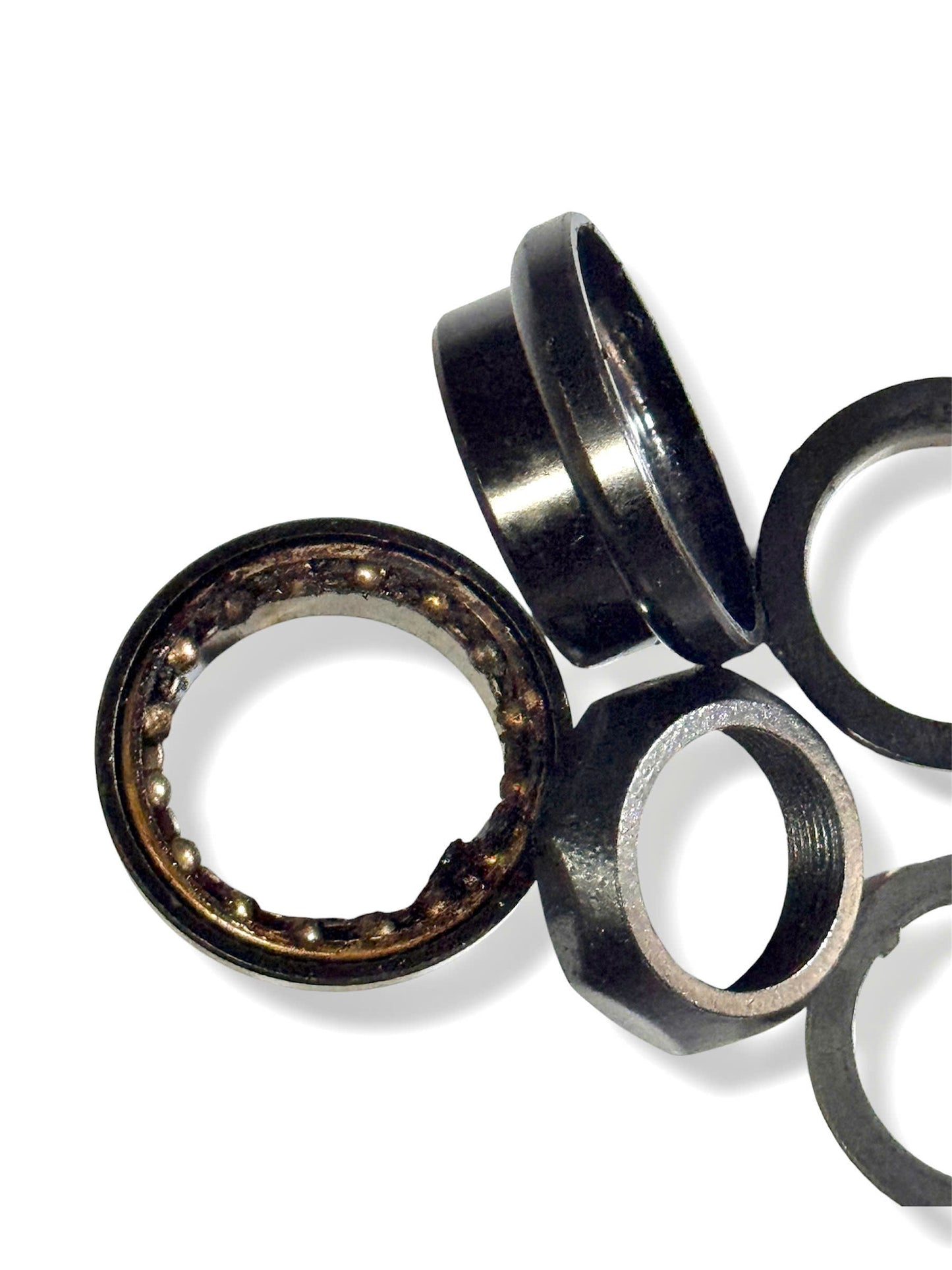 34mm Threaded Headset (Silver & Black) for Bicycles