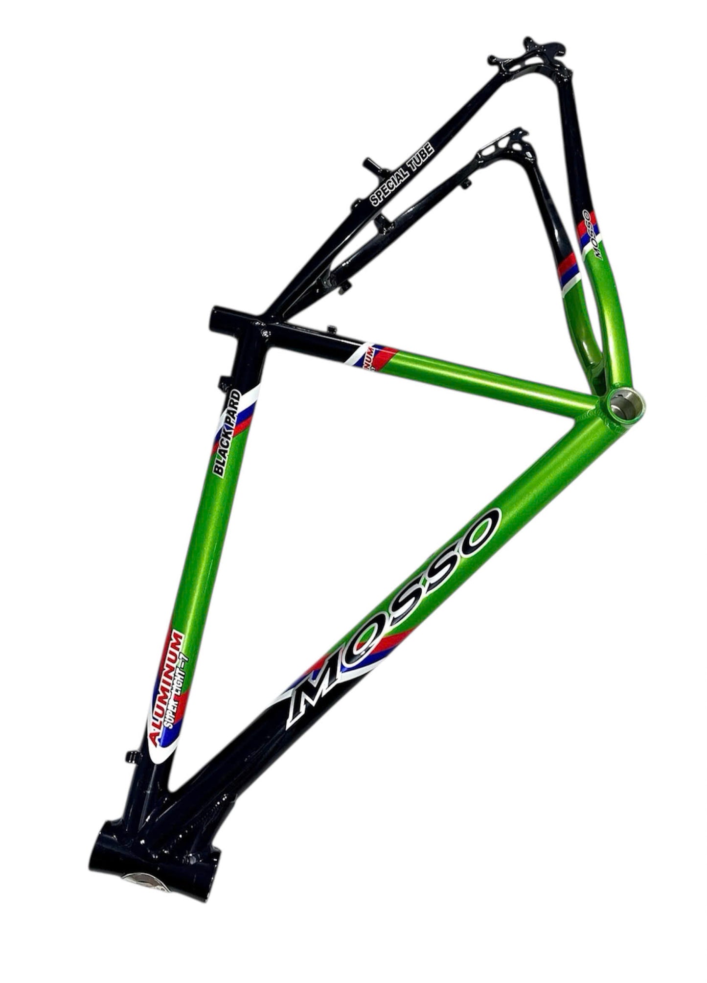 Black and Green Mosso 26-inch MTB Aluminum Frame