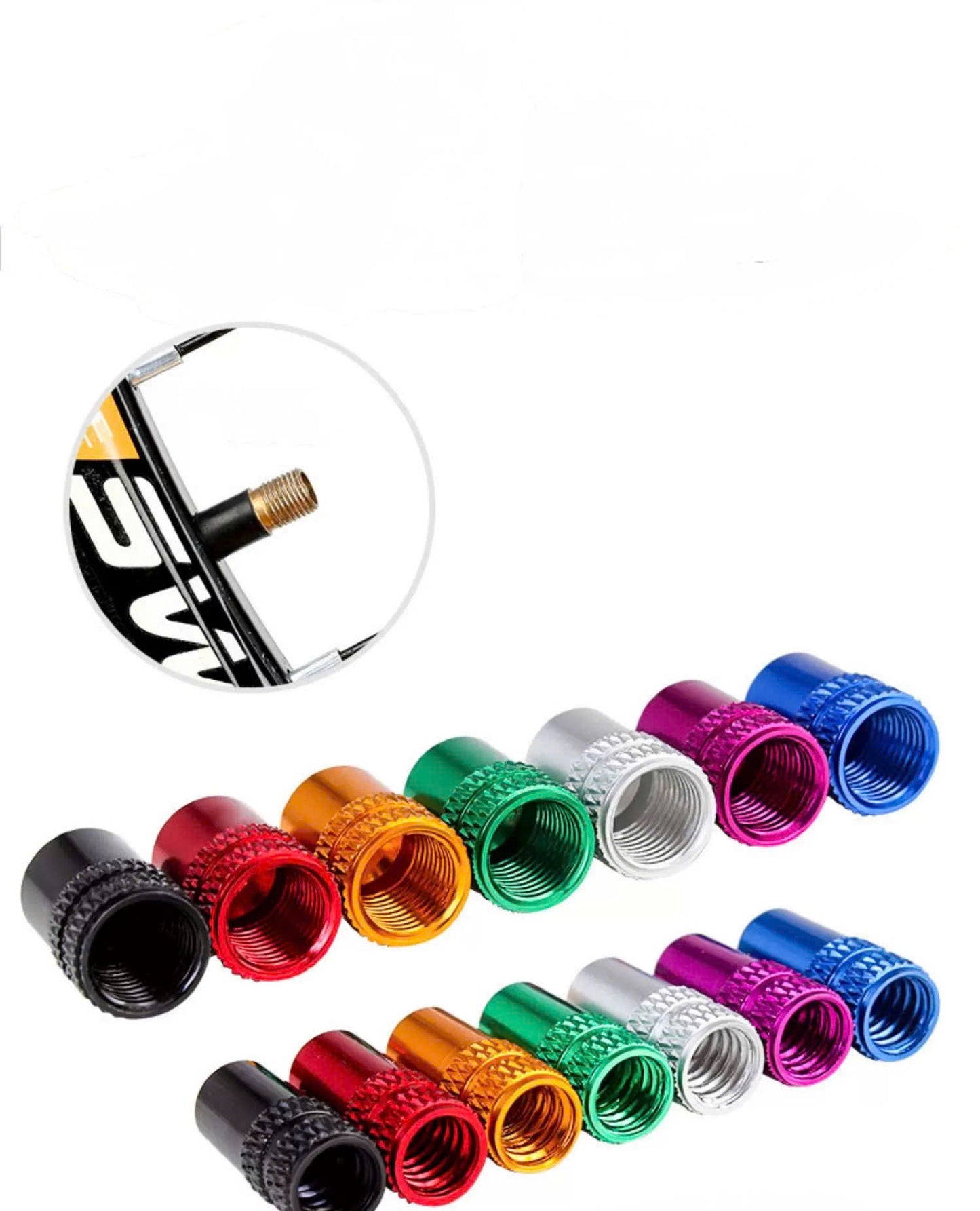 Premium CNC Aluminum Alloy American Valve Caps (Large Valve)