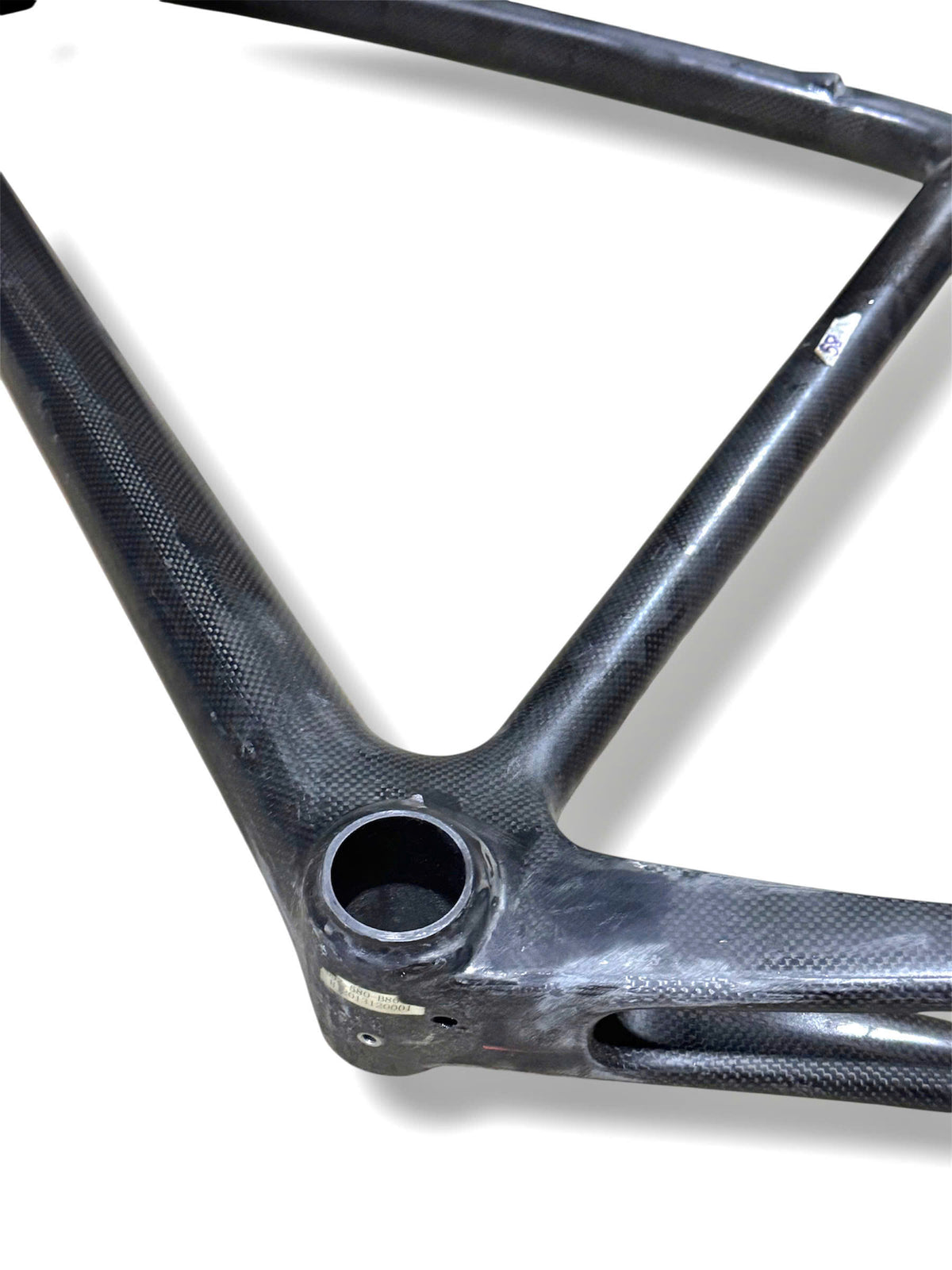 Raw carbon road bike frame 700c (Height 58cm, Length 56cm) -Style 10 (FORK NOT INCLUDED)