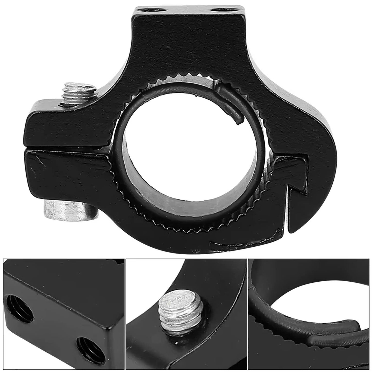 Universal Aluminum Alloy Handlebar Clamp Mount for Bike Bottle Cages & Accessories