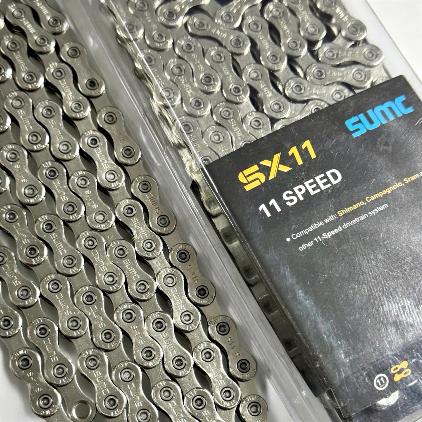 SUMC 10-speed and 11-speed bicycle chains 116 links with chain lock