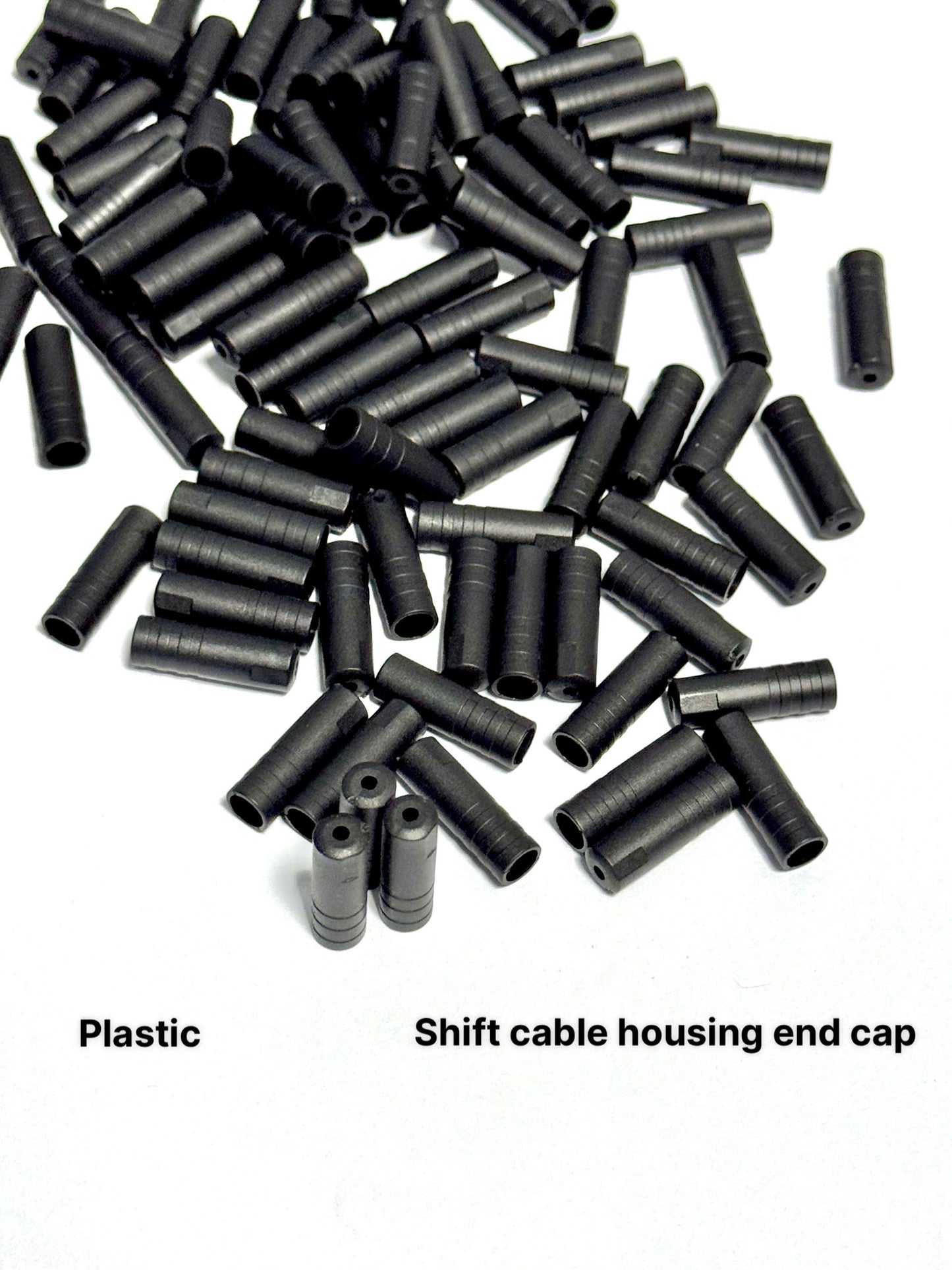 Plastic 5mm Brake and 4mm Shift Cable End Caps for Bicycles