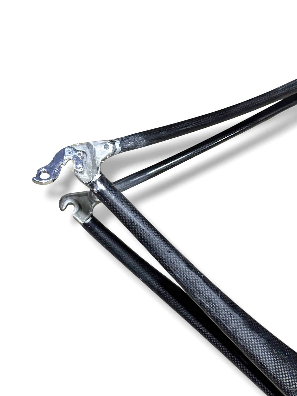 Raw carbon road bike frame 700c (Height 58cm, Length 56cm) -Style 10 (FORK NOT INCLUDED)