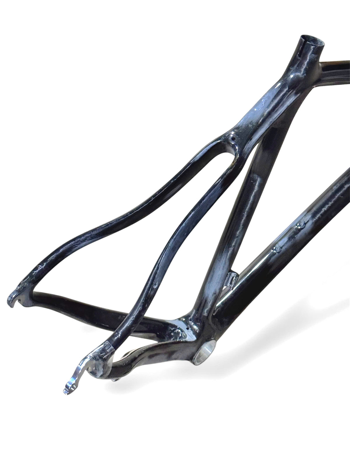 Unpainted/Raw 700c Carbon Road Bike Frame (Seat Tube 56cm x Top Tube 55cm) - TYPE 5 (FORK NOT INCLUDED) - Please read description carefully - For bicycles