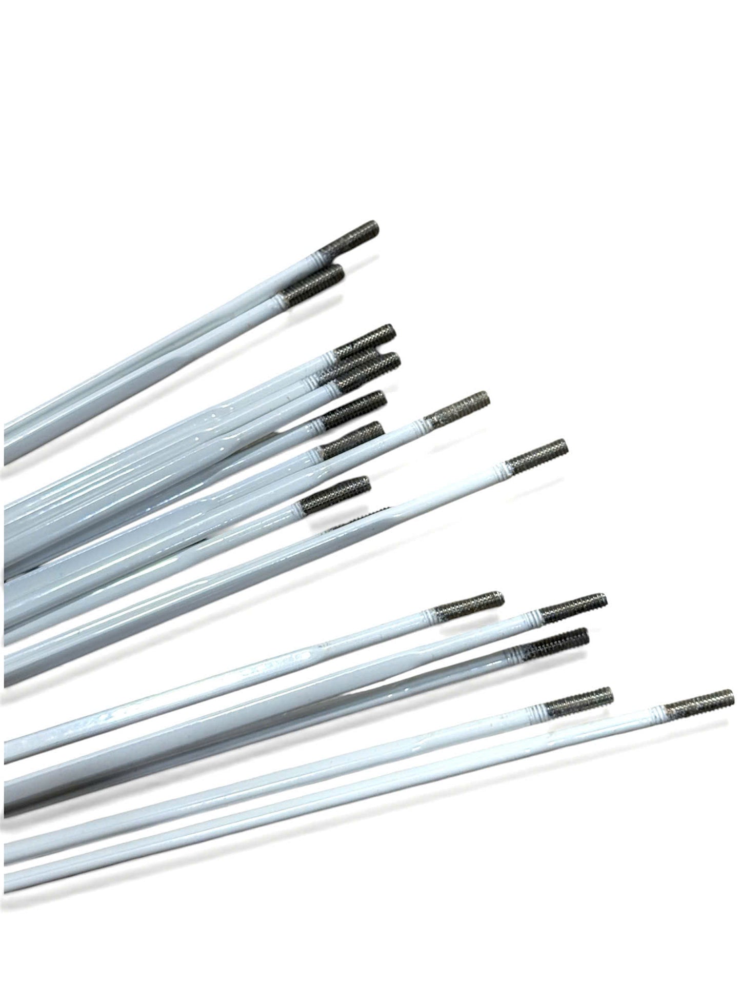 Pillar Aero Steel Spokes – White Painted, J-BEND (2.5mm Flat Width)