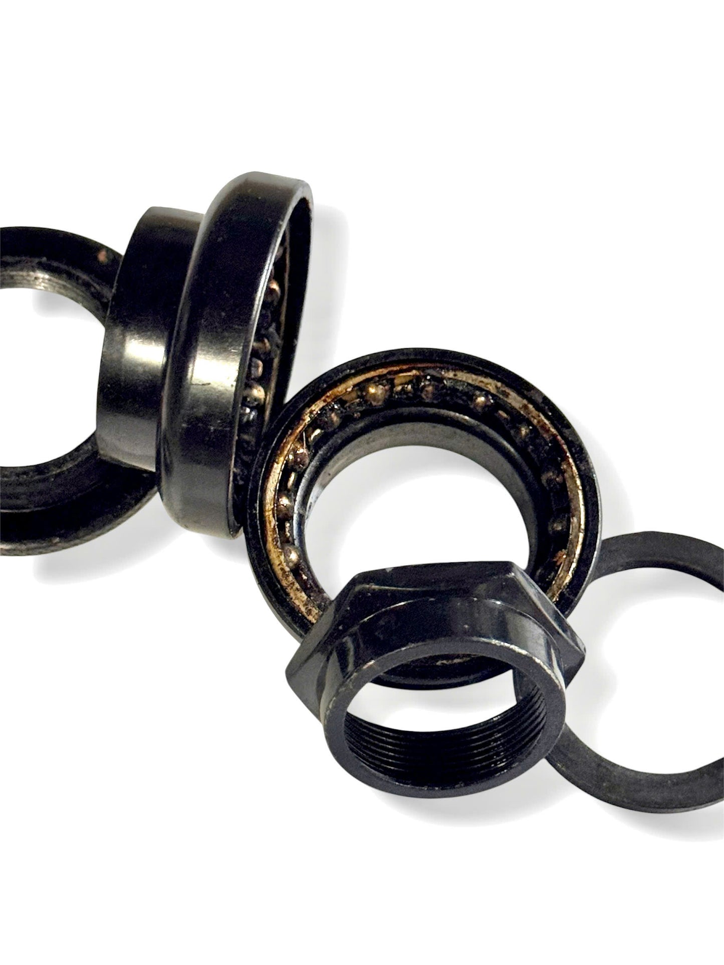 30mm black threaded headset for bicycles
