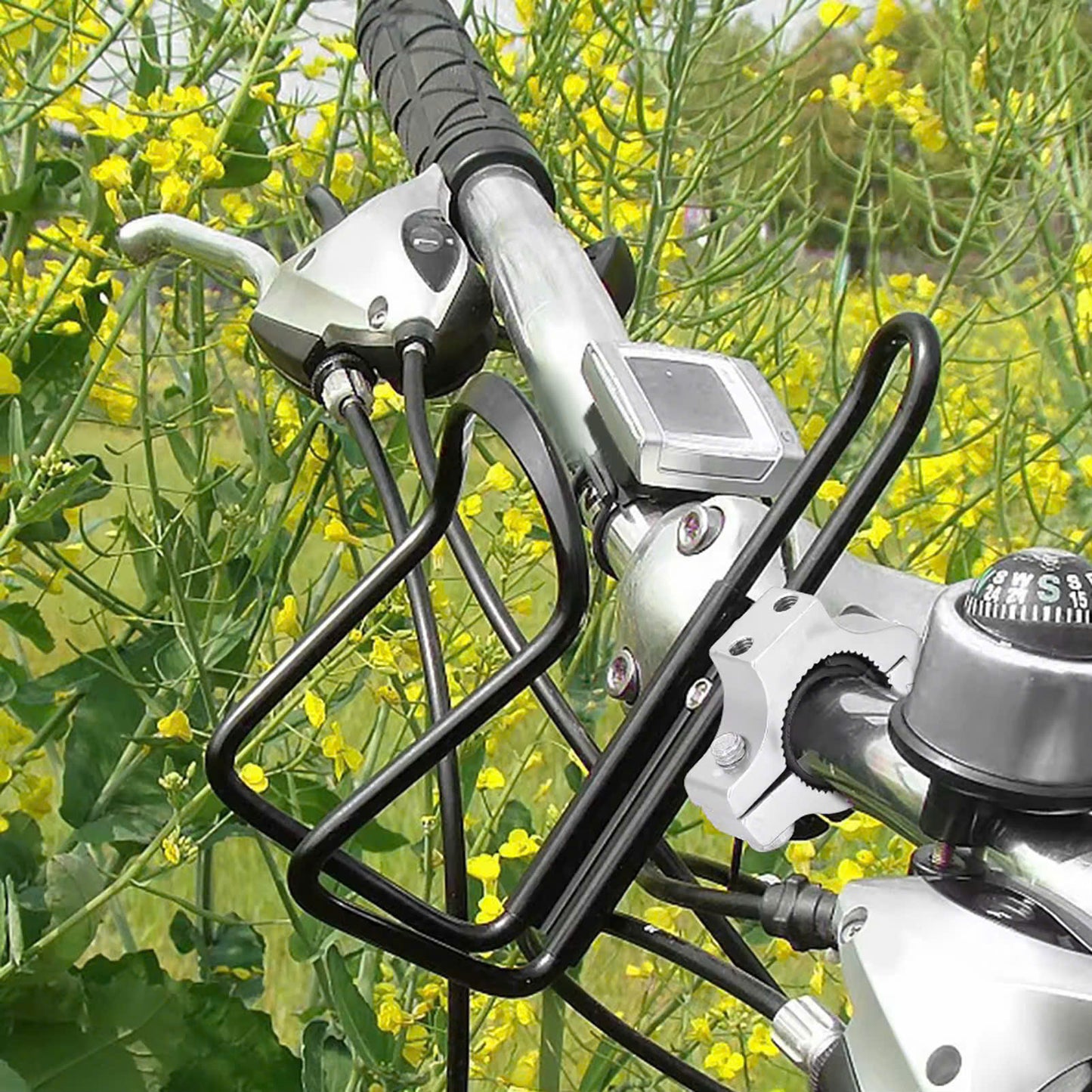 Universal Aluminum Alloy Handlebar Clamp Mount for Bike Bottle Cages & Accessories