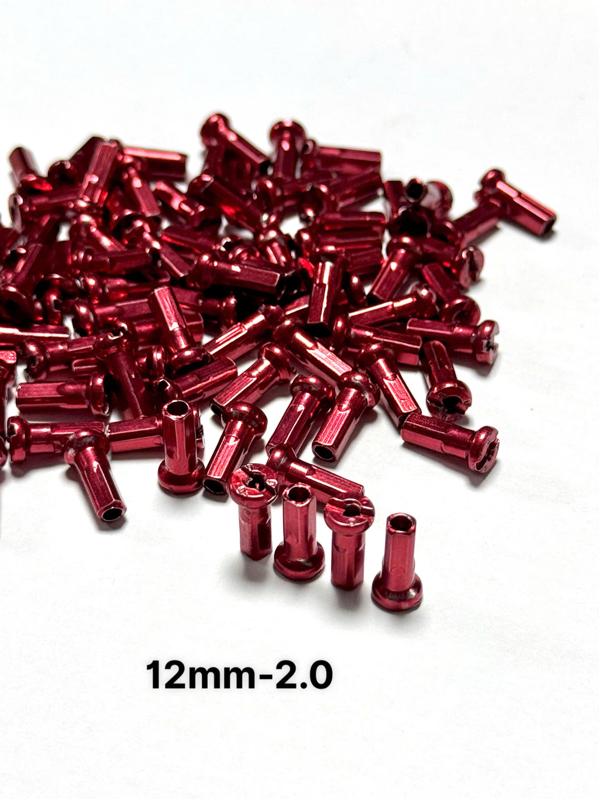 Brass Bicycle Spoke Nipples – 12mm / 14mm / 16mm (2.0mm & 1.8mm) [PLEASE CHECK VARIATIONS CAREFULLY BEFORE ORDERING]