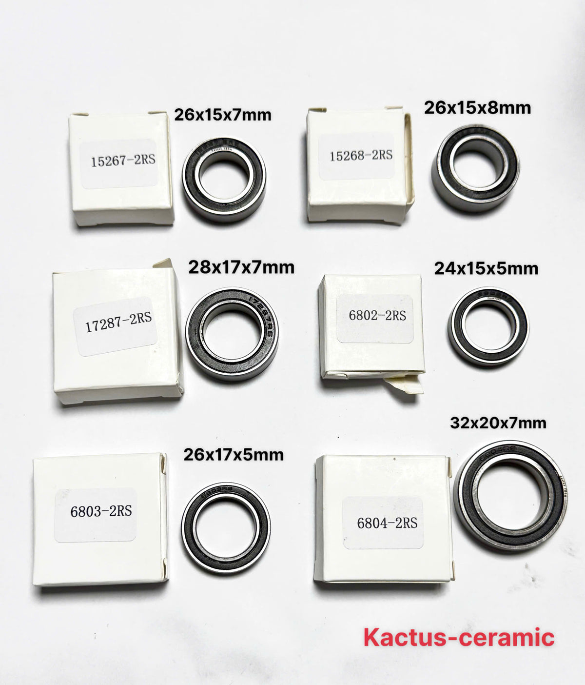 Kactus ceramic wheel hub bearings for bicycles
