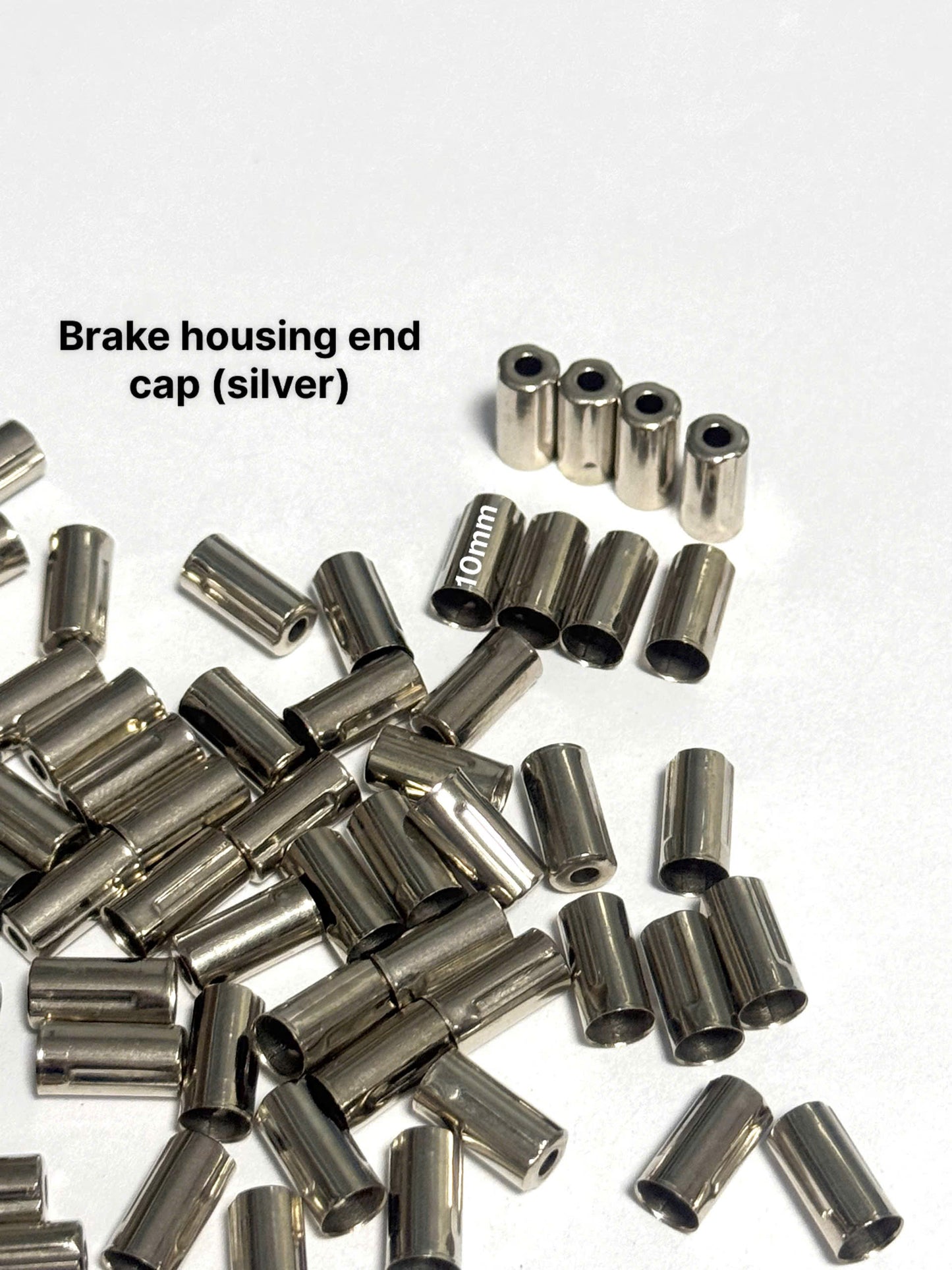 Aluminum cable housing end caps