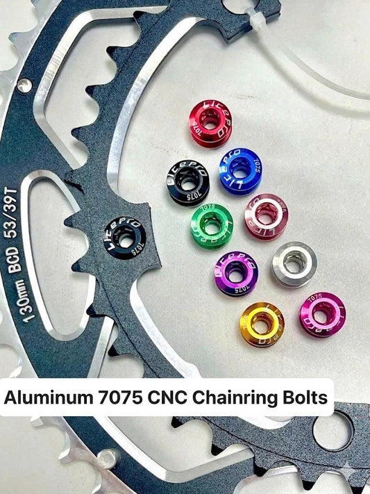 Litepro CNC 7075 Aluminum Chainring Bolts for 1x and 2x bicycle drivetrains