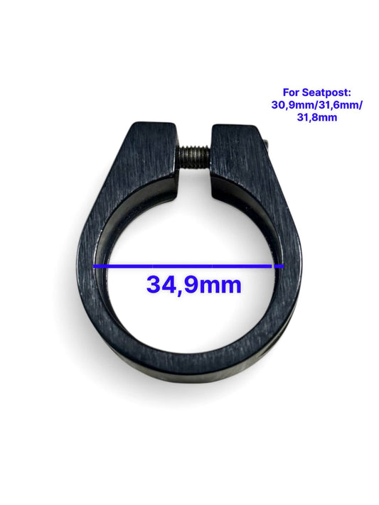 Aluminum seatpost clamp with non-standard screw for bicycles, high-quality