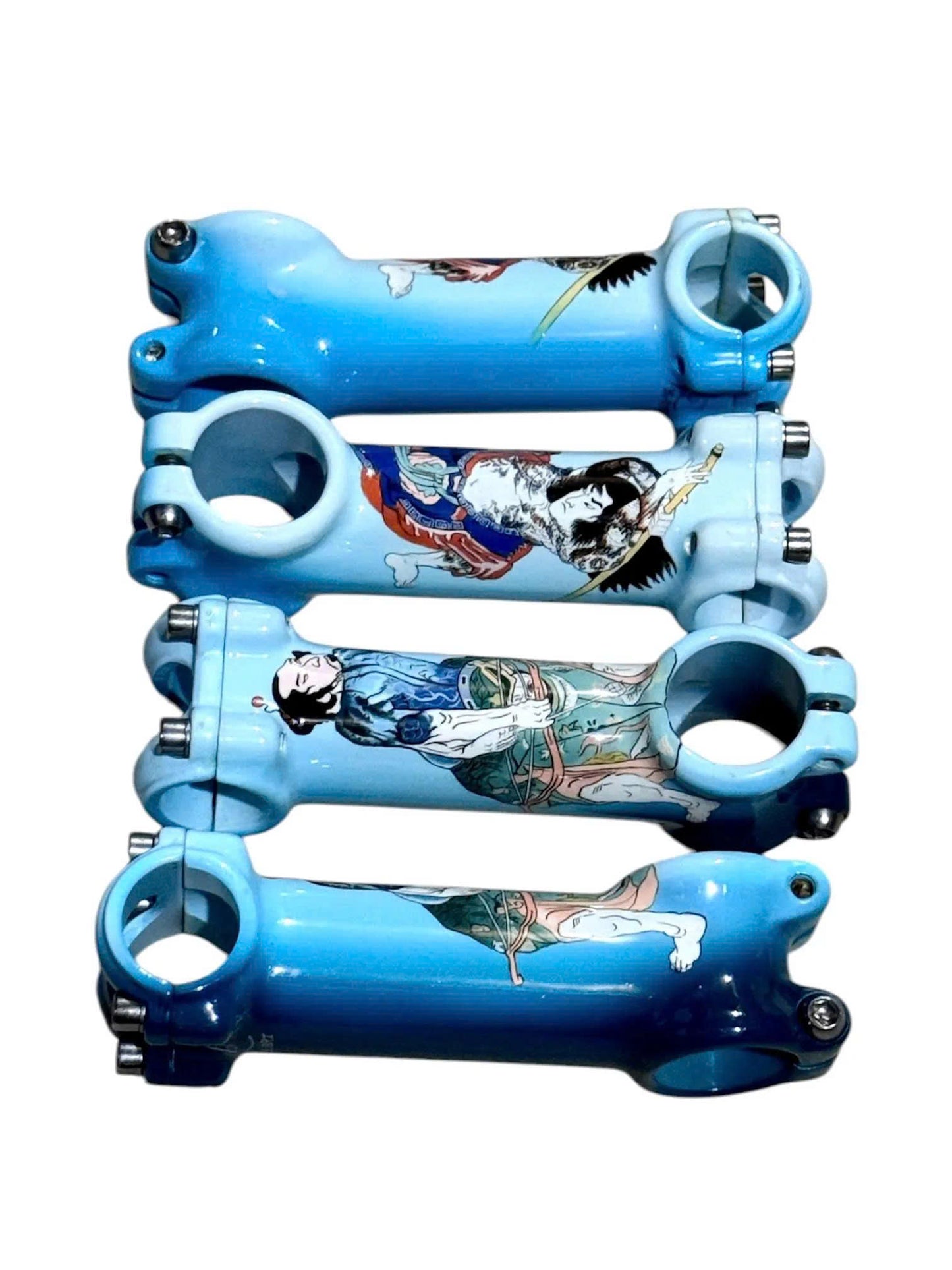 Rare Aluminum Bike Stem, Landscape Art, 25.4mm (Random Pattern Shipped, PLEASE READ DESCRIPTION)