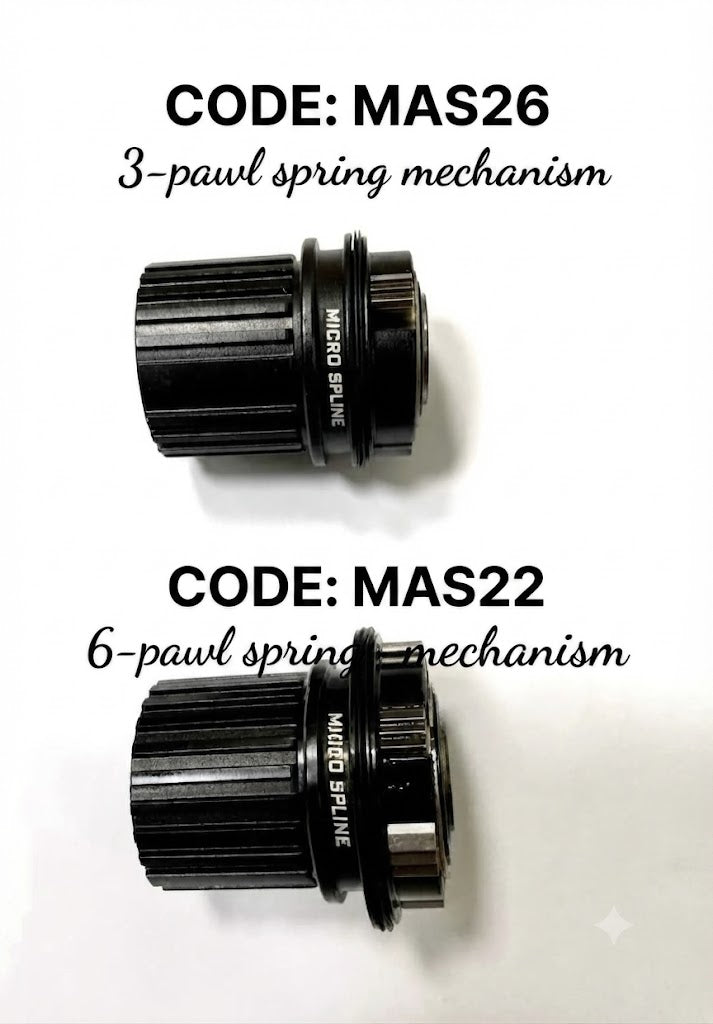 MS-spline 12-speed freehub body (2 versions available)
