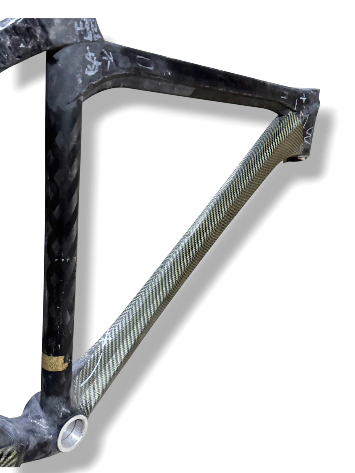 Raw Carbon MTB Frame 26inch (ST 51cm / TT 57cm) - M8 (FORK NOT INCLUDED, NO DERAILLEUR HANGER)