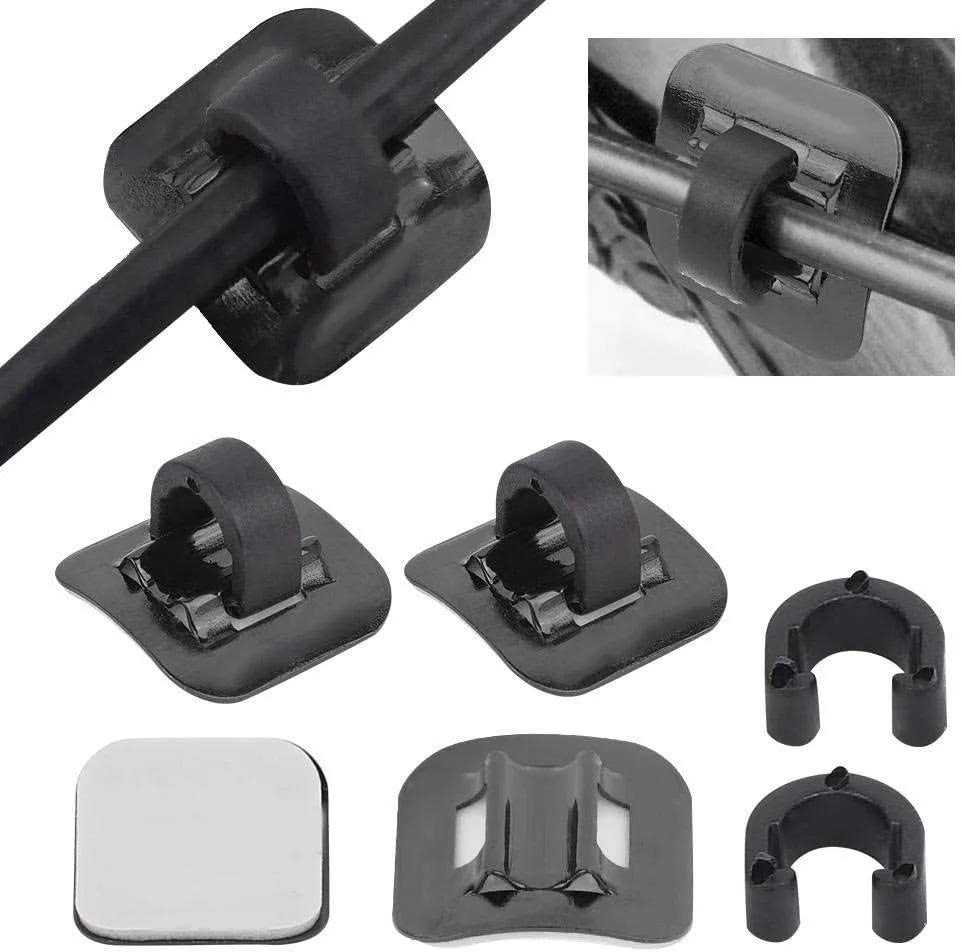 TRLREQ Authentic Bicycle Frame C-Clip Buckle Hose Guide Base