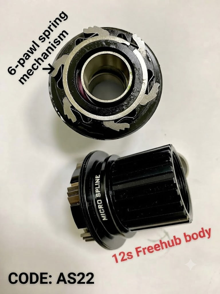 MS-spline 12-speed freehub body (2 versions available)