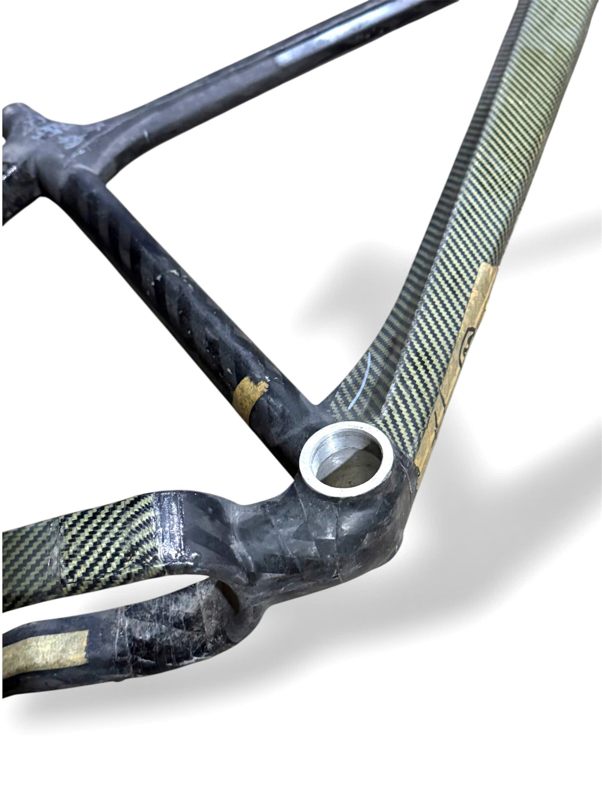 Raw Carbon MTB Frame 26inch (ST 51cm / TT 57cm) - M8 (FORK NOT INCLUDED, NO DERAILLEUR HANGER)