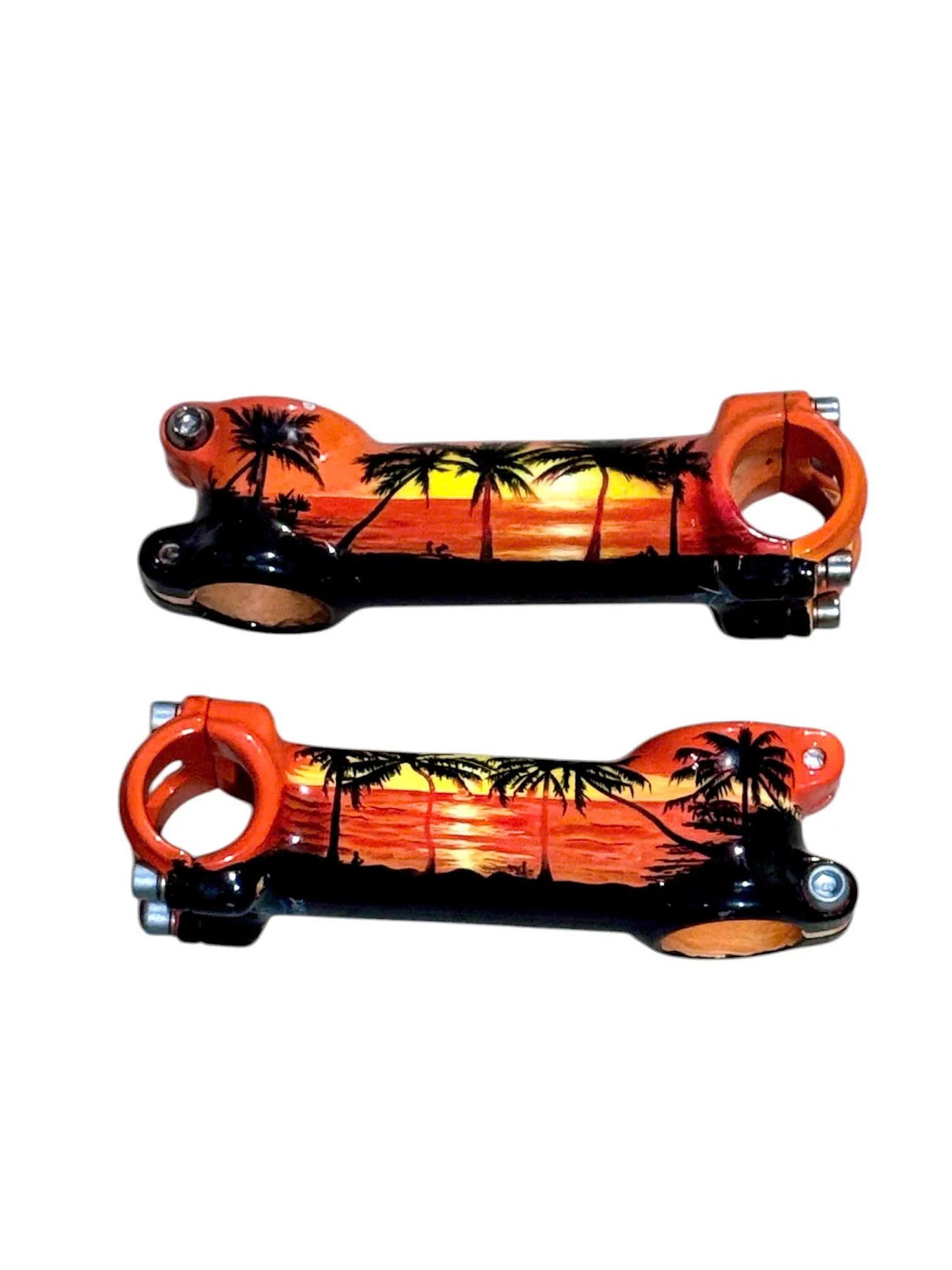 Rare Aluminum Bike Stem, Landscape Art, 25.4mm (Random Pattern Shipped, PLEASE READ DESCRIPTION)