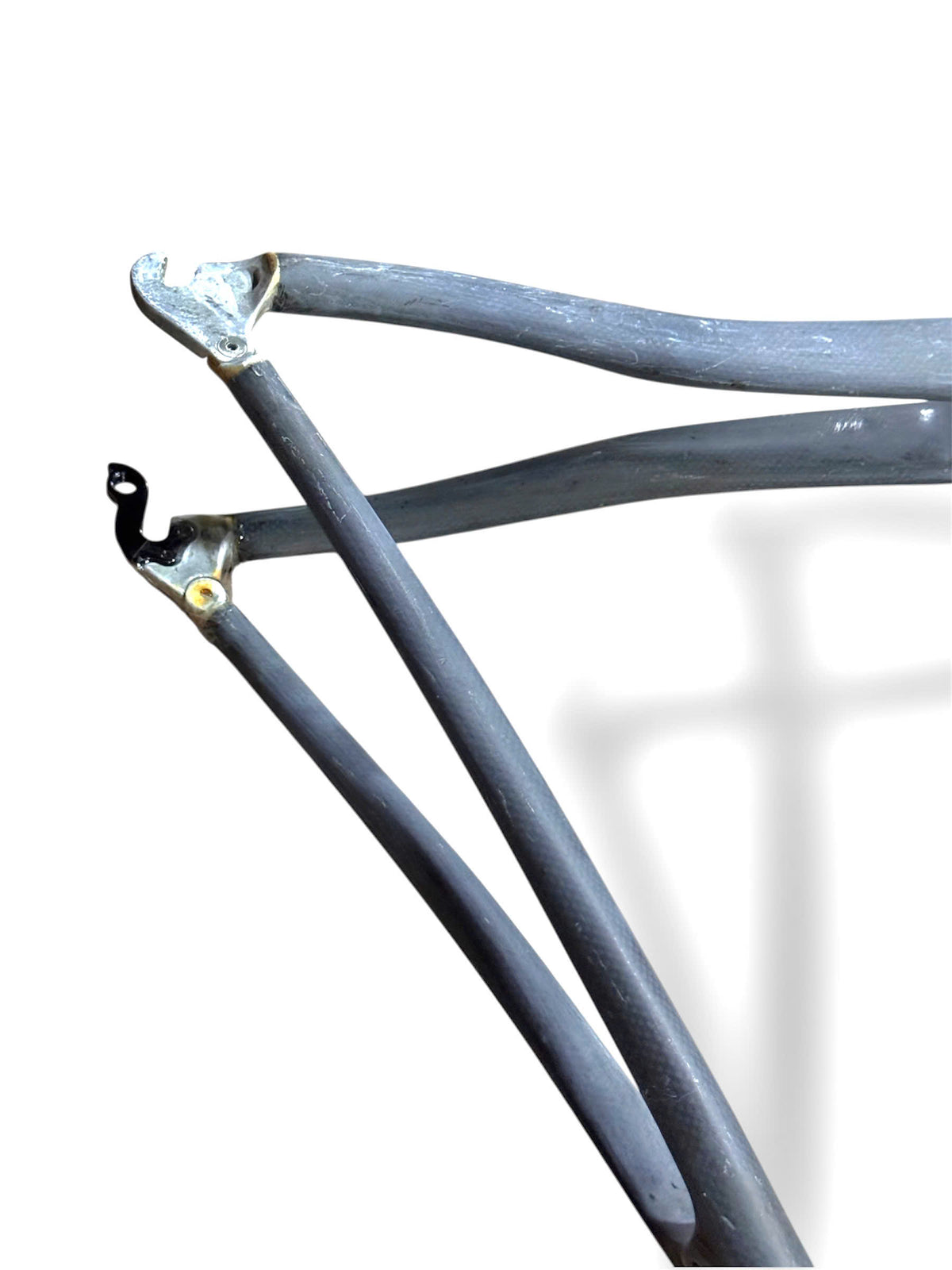 700C Raw Carbon Road Bike Frame – 56cm Height / 55cm Top Tube – TYPE 1+ (FORK NOT INCLUDED) – Please read description carefully – For bicycles