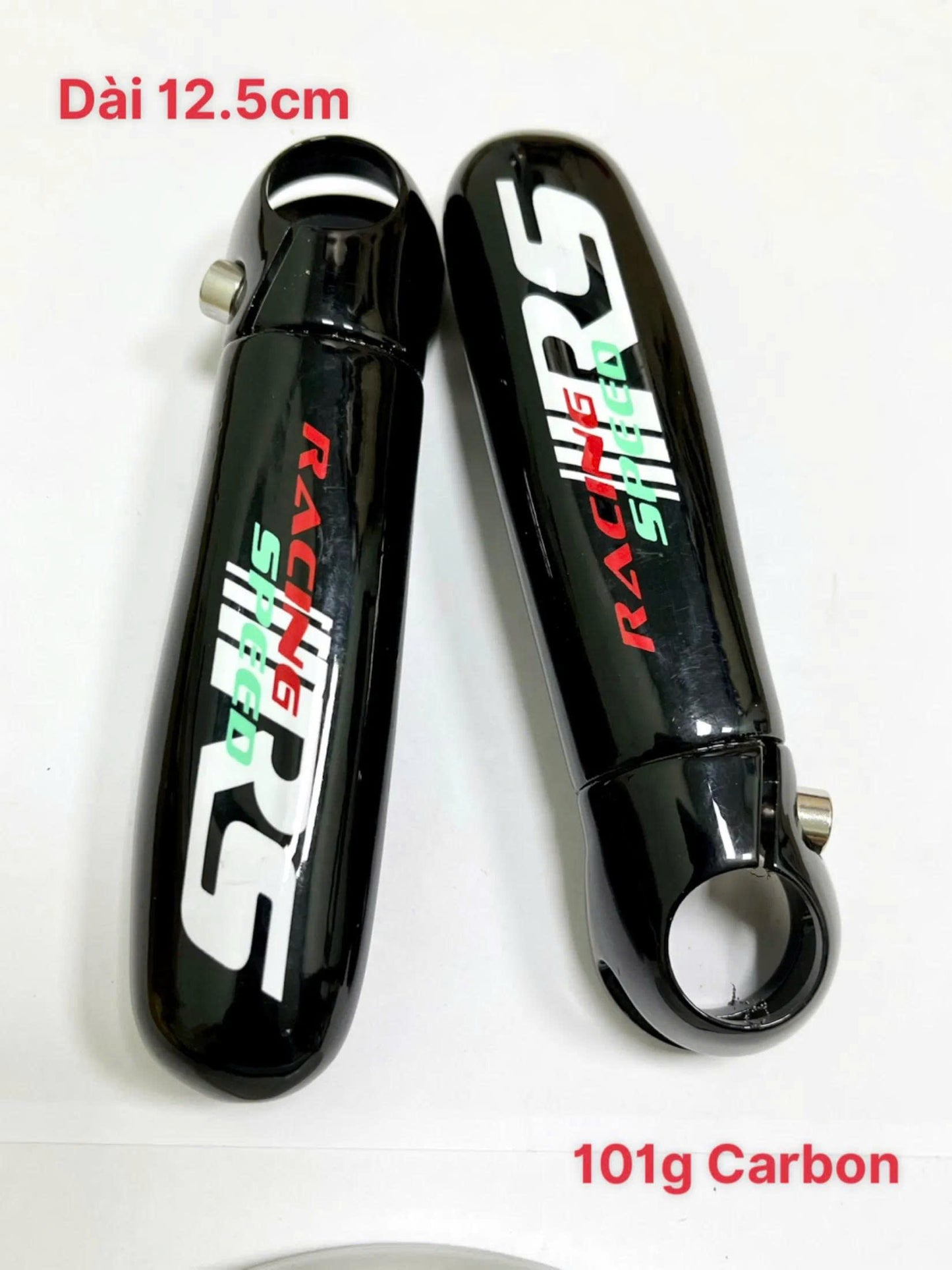 Racing Speed Carbon Fiber Bicycle Bar Ends - 12.5cm "Bull Horn" Extension