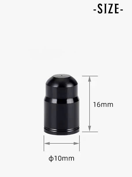 Schrader valve caps (large valve), smooth surface without pattern, for MTB or motorcycle tires