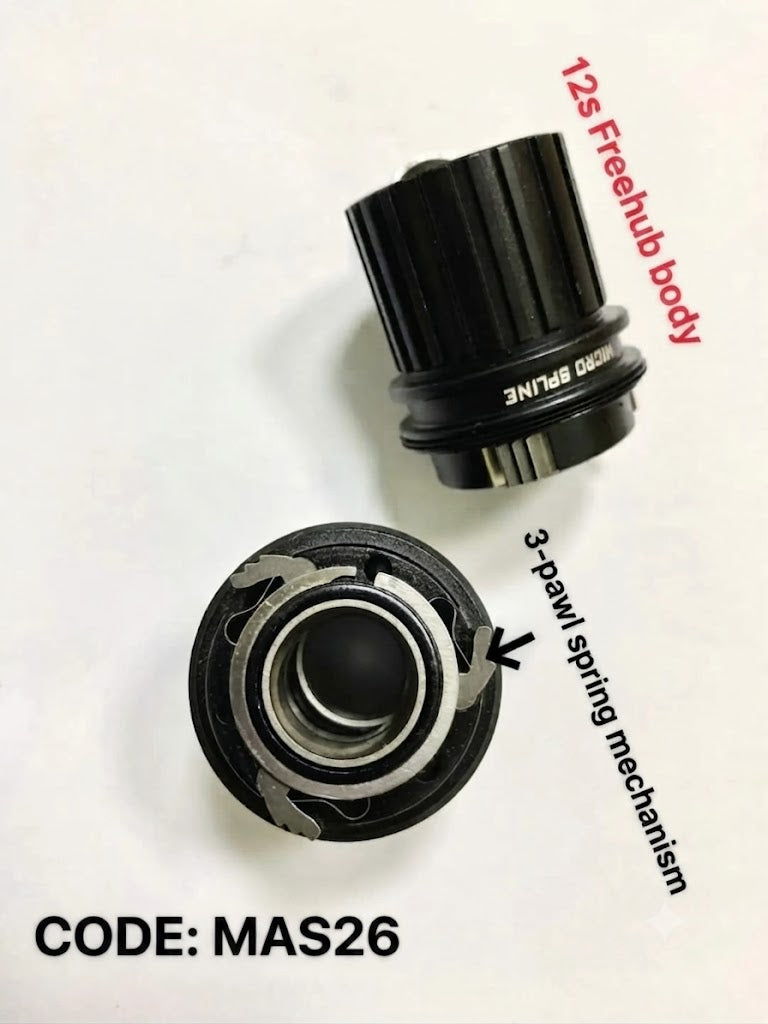 MS-spline 12-speed freehub body (2 versions available)