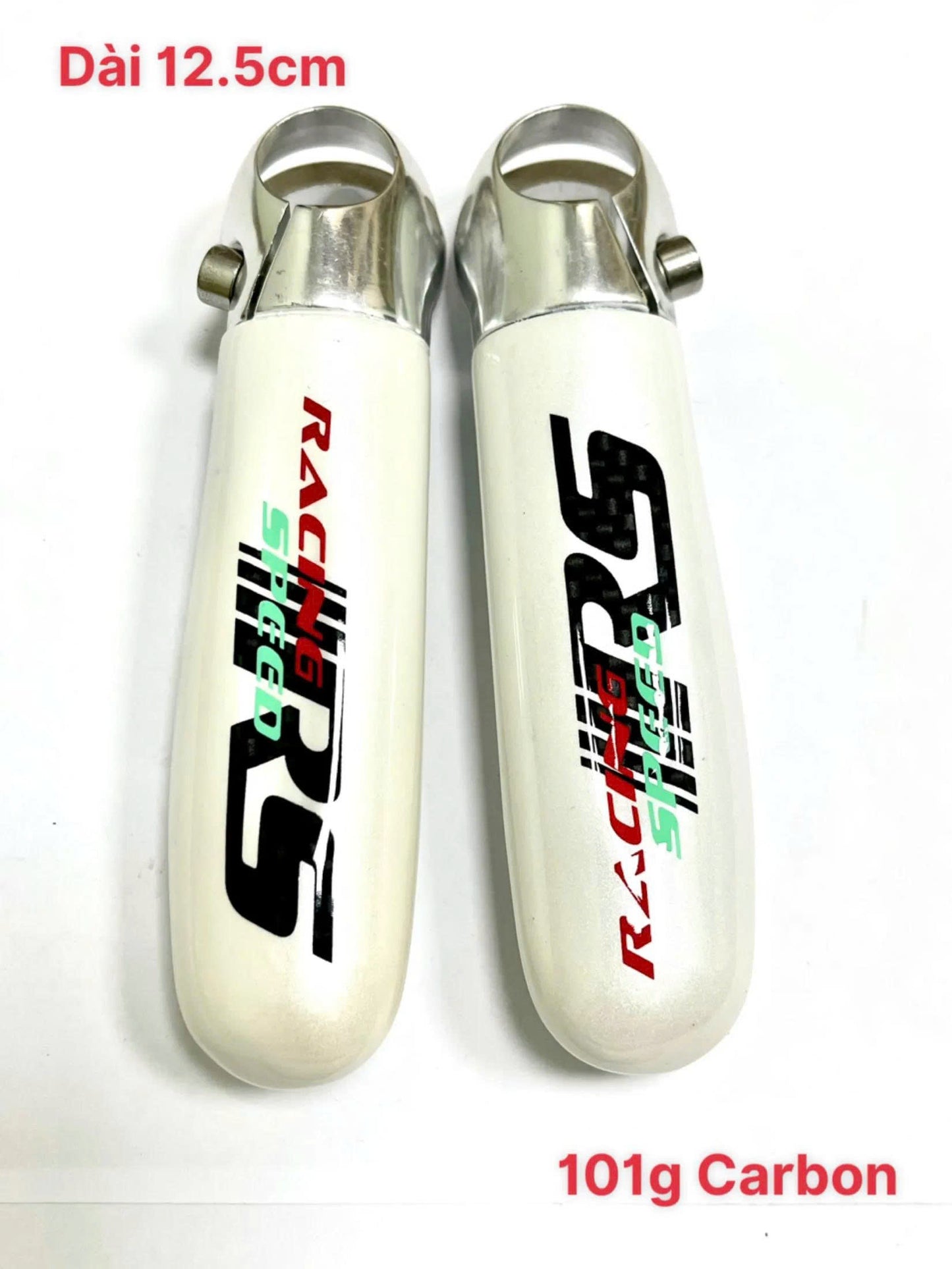 Racing Speed Carbon Fiber Bicycle Bar Ends - 12.5cm "Bull Horn" Extension