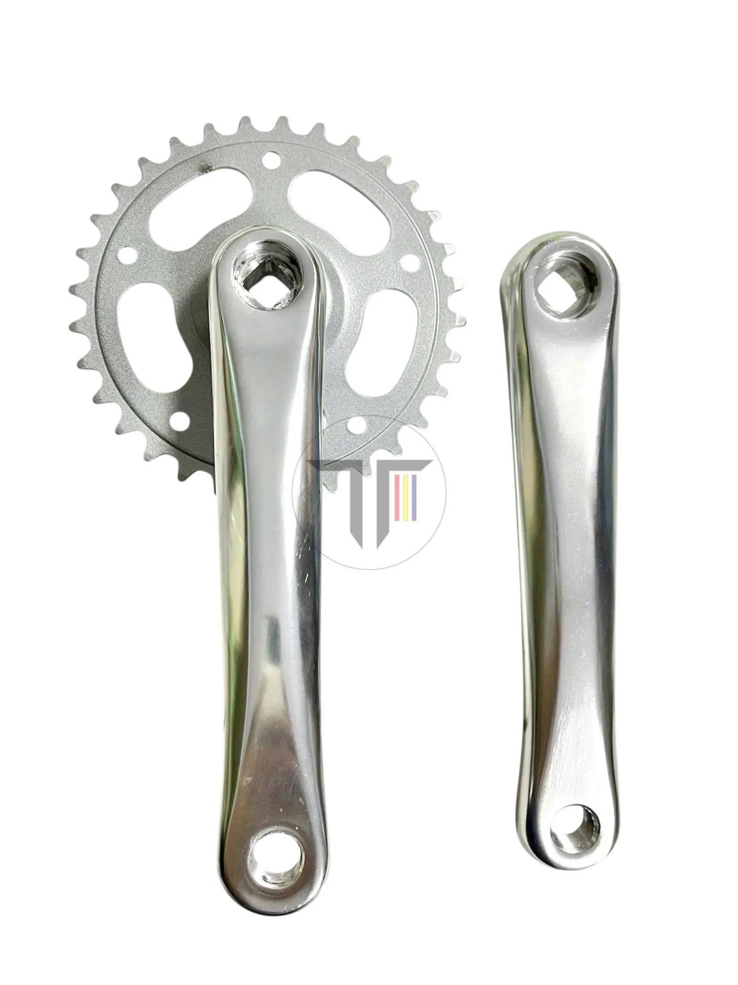 Silver Bicycle Crankset 32T-170mm, Imported from Taiwan