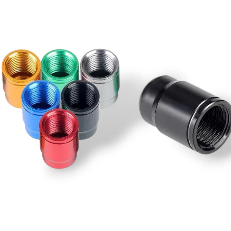 Schrader valve caps (large valve), smooth surface without pattern, for MTB or motorcycle tires