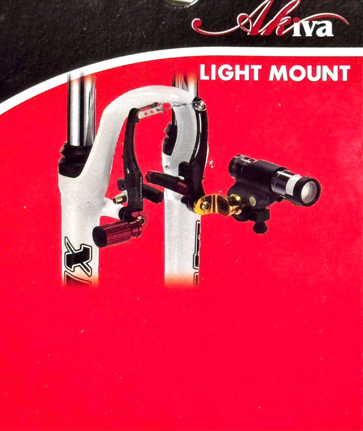 Akiva CNC Bicycle Light Mount Bracket for Front Fork / V-Brake Boss