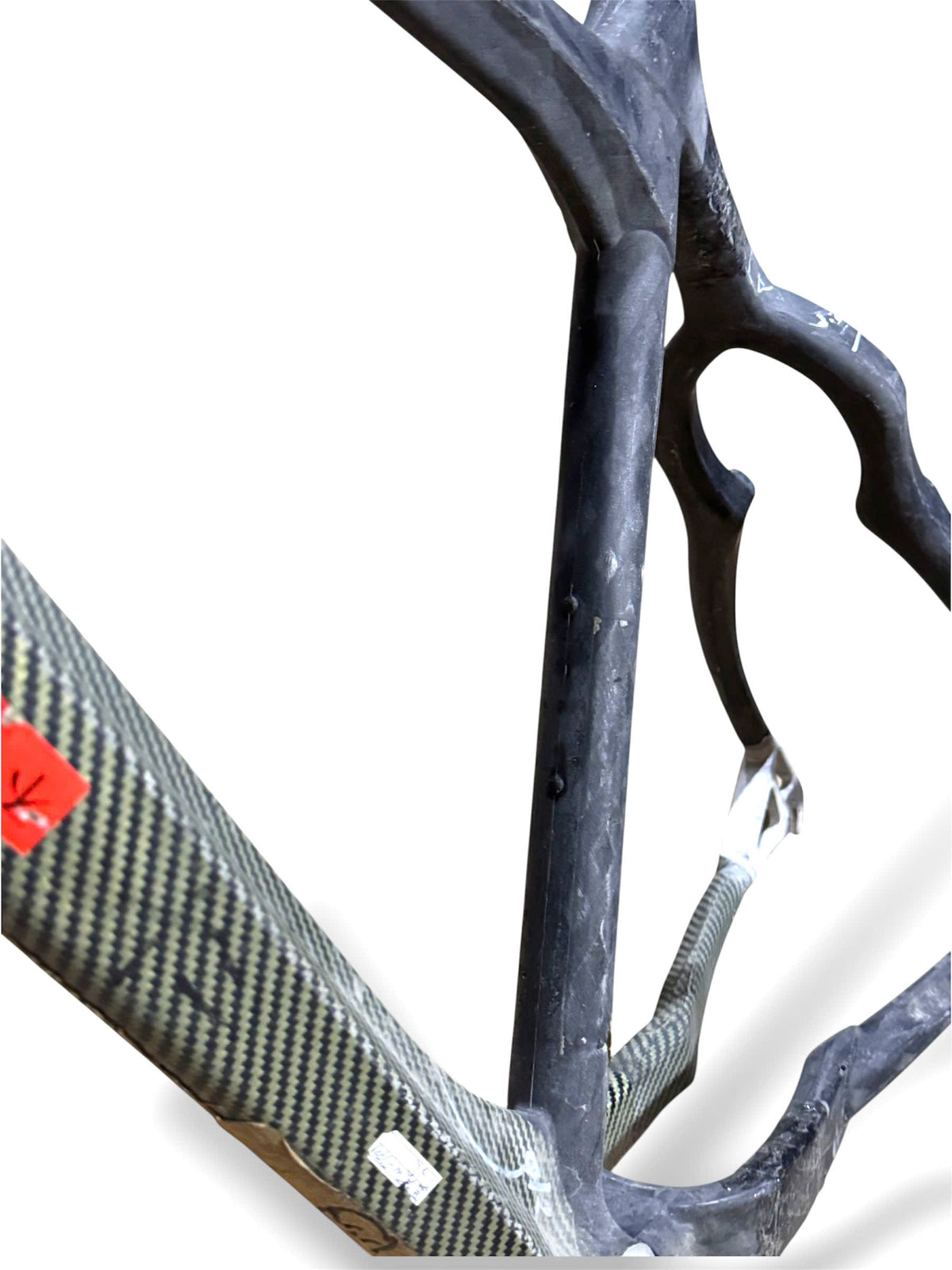 Raw Carbon MTB Frame 26inch (ST 51cm / TT 57cm) - M8 (FORK NOT INCLUDED, NO DERAILLEUR HANGER)